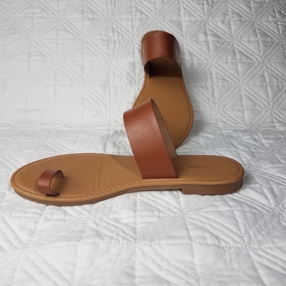 Single Toe Tan Sandal
